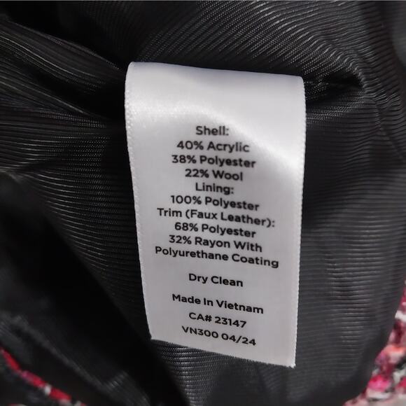 NWOT! TALBOTS! STUNNING RED, ORANGE, BROWN, BLK & CREAM WOOL+ SKIRT SUIT! SZ 4P - Picture 14 of 15